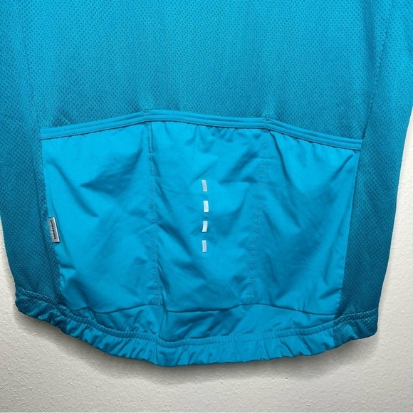 LaPassione Women Cycling Jersey XL Teal Blue Short Sleeve Bicycling Back Pockets - Picture 12 of 14